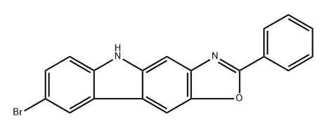 8-Bromo-2-phenyl-5H-oxazolo[4,5-b]carbazole Structure