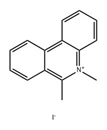 Phenanthridinium, 5,6-dimethyl-, iodide (1:1) Structure