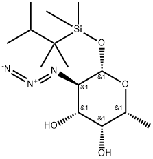 2-Azido-2-deoxy-1-O-(thexyldimethylsilyl)-β-L-fucopyranose Structure