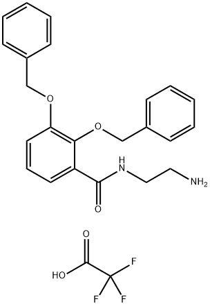 Benzamide, N-(2-aminoethyl)-2,3-bis(phenylmethoxy)-, 2,2,2-trifluoroacetate (1:1) Structure