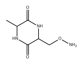 2,5-Piperazinedione,3-[(aminooxy)methyl]-6-methyl-,stereoisomer(8CI) Structure