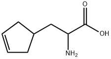 3-Cyclopentene-1-propanoic acid, α-amino- Structure