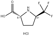 D-Proline, 5-(trifluoromethyl)-, hydrochloride (1:1), (5R)- Structure