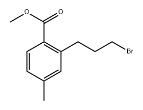 Methyl 2-(3-bromopropyl)-4-methylbenzoate Structure