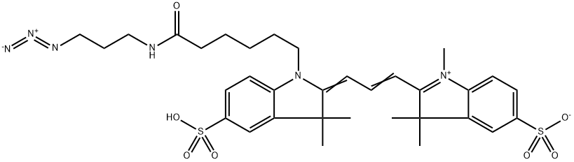 Sulfo-Cyanine3 Azide Methyl 구조식 이미지