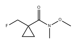 1-Fluoromethyl-cyclopropanecarboxylic acid methoxy-methyl-amide Structure