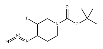 tert-butyl 4-azido-3-fluoropiperidine-1-carboxylate 구조식 이미지