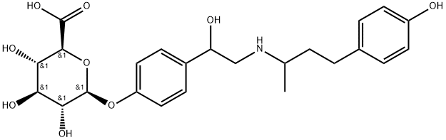 Ractopamine-10’-O-β-glucuronide(MixtureofDiastereomers) 구조식 이미지