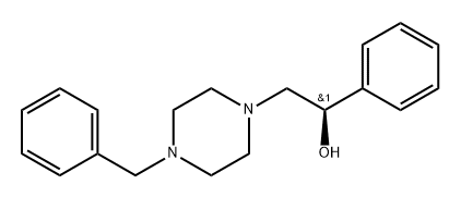 (R)-2-(4-benzylpiperazin-1-yl)-1-phenylethan-1-ol Structure