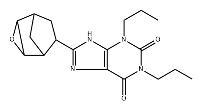 3,9-Dihydro-8-(3-oxatricyclo[3.2.1.02,4]oct-6-yl)-1,3-dipropyl-1H-purine-2,6-dione Structure