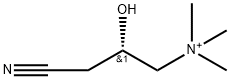 1-Propanaminium, 3-cyano-2-hydroxy-N,N,N-trimethyl-, (2S)- 구조식 이미지