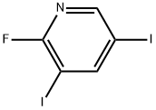 2-Fluoro-3,5-diiodopyridine Structure