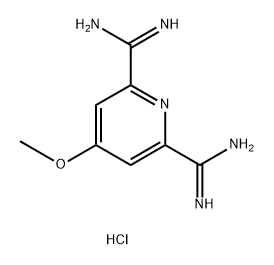 2,6-Pyridinedicarboximidamide, 4-methoxy-, hydrochloride (1:2) Structure