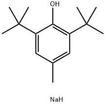 Phenol, 2,6-bis(1,1-dimethylethyl)-4-methyl-, sodium salt (1:1) Structure