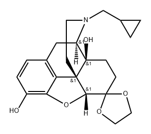 Naltrexone Ethylene Ketal 구조식 이미지