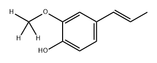 2-(Methoxy-d3)-4-(1E)-1-propen-1-ylphenol Structure