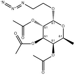 2-Azidoethyl 2,3,4-tri-O-acetyl-α-L-fucopyranoside 구조식 이미지