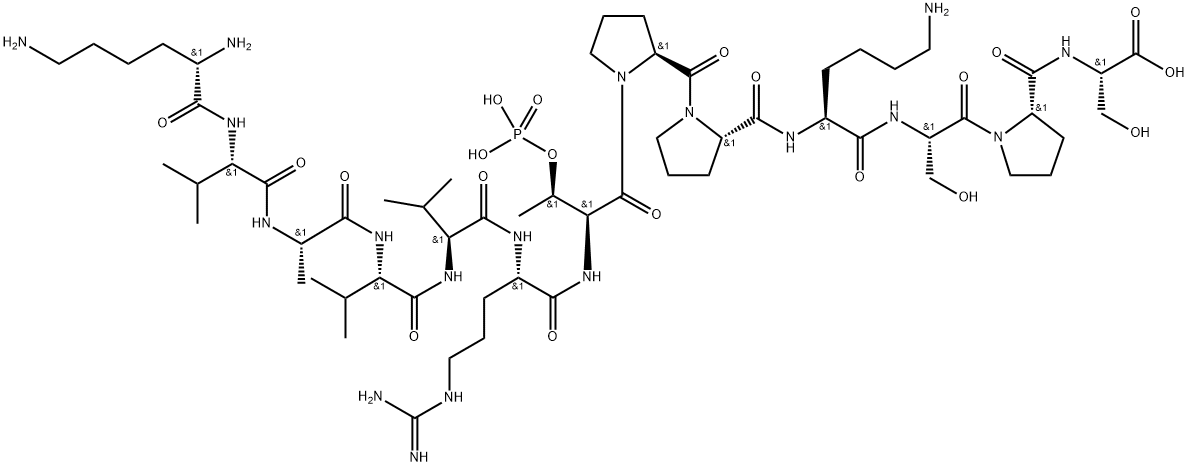 (Thr(POH)231)-Tau Peptide (225-237) 구조식 이미지