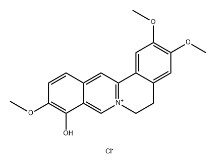 Palmatrubine Chloride Structure