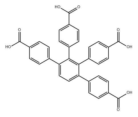 1,2,3,4-tetrakis(carboxyphenyl)benzene 구조식 이미지