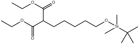 diethyl 2-(5-((tert-butyldimethylsilyl)oxy)pentyl)malonate 구조식 이미지