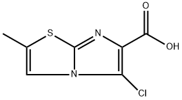 5-chloro-2-methylimidazo[2,1-b][1,3]thiazole-6-carboxylic acid Structure