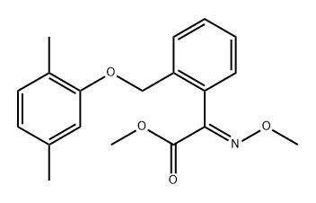 Benzeneacetic acid, 2-[(2,5-dimethylphenoxy)methyl]-α-(methoxyimino)-, methyl ester, (αE)- Structure