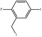 1-Fluoro-4-iodo-2-(iodomethyl)benzene Structure