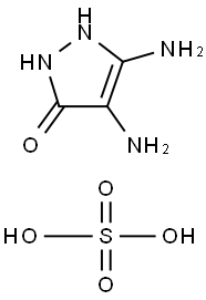 3H-Pyrazol-3-one, 4,5-diamino-1,2-dihydro-, sulfate (1:) Structure