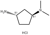 (1S,3S)-N1,N1-dimethylcyclopentane-1,3-diamine dihydrochloride Structure