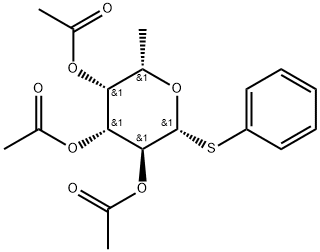 β-L-Galactopyranoside, phenyl 6-deoxy-1-thio-, 2,3,4-triacetate Structure