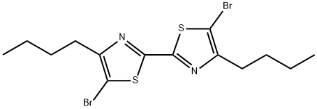 5,5'-dibromo-4,4'-dibutyl-2,2'-bithiazole Structure