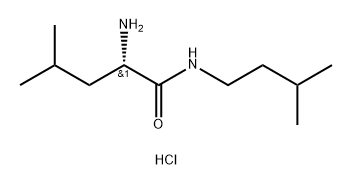펜탄아미드,2-아미노-4-메틸-N-(3-메틸부틸)-,염산염(1:1),(2S)- 구조식 이미지