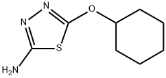 5-(Cyclohexyloxy)-1,3,4-thiadiazol-2-amine 구조식 이미지