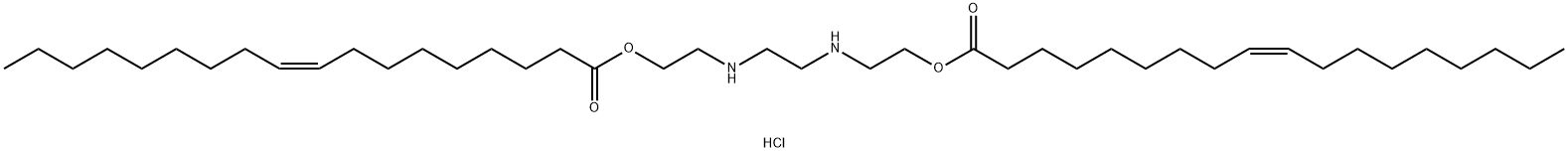 1,2-Ethanediylbis(imino-2,1-ethanediyl) (9Z)-octadecenate dihydrochloride Structure