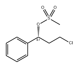 Benzenemethanol, α-(2-chloroethyl)-, 1-methanesulfonate, (αR)- 구조식 이미지