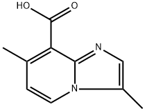 3,7-dimethylimidazo[1,2-a]pyridine-8-carboxylic acid Structure