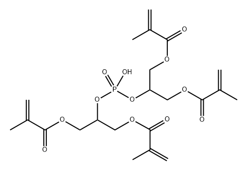 METHACRYLIC ACID PHOSPHINICOBIS(OXY-2,1,3-PROPANETRIYL) ESTER Structure