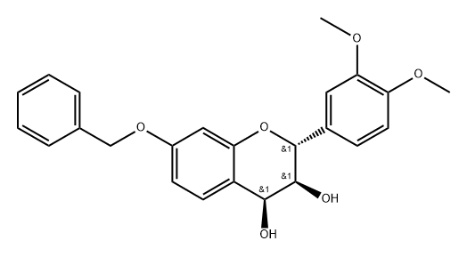 trans-2,3,cis-3,4-7-(Benzyloxy)-3',4'-dimethoxy-3,4-flavandiol 구조식 이미지