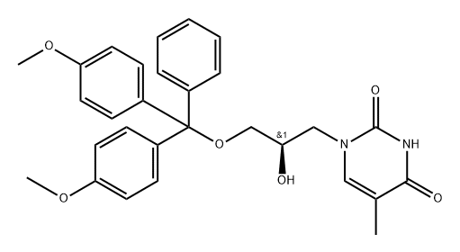 (R)-DMT-glycidol-thymine Structure