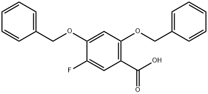 2,4-Bis(benzyloxy)-5-fluorobenzoic acid Structure