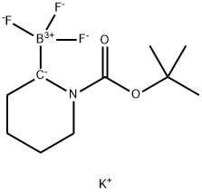 Borate(1-), [1-[(1,1-dimethylethoxy)carbonyl]-2-piperidinyl]trifluoro-, potassium (1:1), (T-4)- Structure