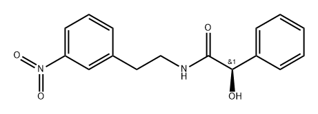 Benzeneacetamide, α-hydroxy-N-[2-(3-nitrophenyl)ethyl]-, (αR)- Structure