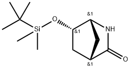 (1R,4S,6S)-6-((tert-Butyldimethylsilyl)oxy)-2-azabicyclo[2.2.1]heptan-3-one Structure