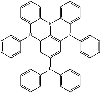 N,N,5,9-tetraphenyl-5,9-dihydro-5,9-diaza-13b-boranaphtho[3,2,1-de]anthracene-7-amine Structure