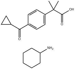 4-(cyclopropyl-oxo-methyl-a.a-dimethylphenyl cyclohexylamine salt 구조식 이미지