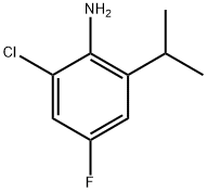 2-Chloro-4-fluoro-6-isopropylaniline 구조식 이미지