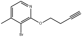 3-Bromo-2-(3-butyn-1-yloxy)-4-methylpyridine Structure