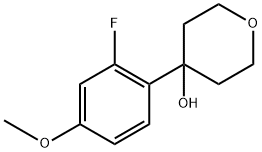 4-(2-fluoro-4-methoxyphenyl)tetrahydro-2H-pyran-4-ol Structure