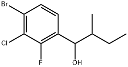 4-Bromo-3-chloro-2-fluoro-α-(1-methylpropyl)benzenemethanol Structure